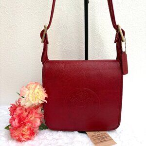 Vintage Bonnie Cashin for Coach Federal Bag Red Leather - NYC made in 1972 - EVC